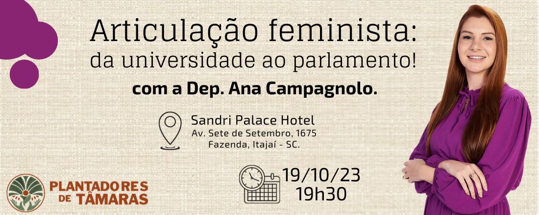 Articulação feminista: da universidade ao parlamento!, com Ana Campagnolo