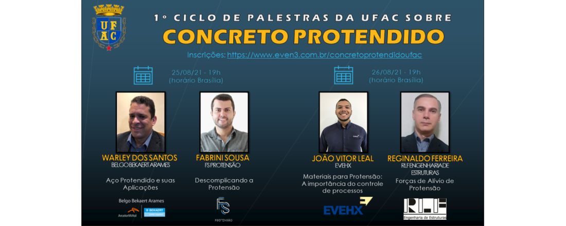 1º Ciclo de Palestras da UFAC sobre Concreto Protendido