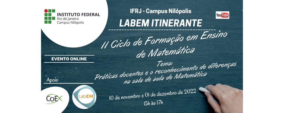 II Ciclo de Formação em Ensino de Matemática LABEM Itinerante