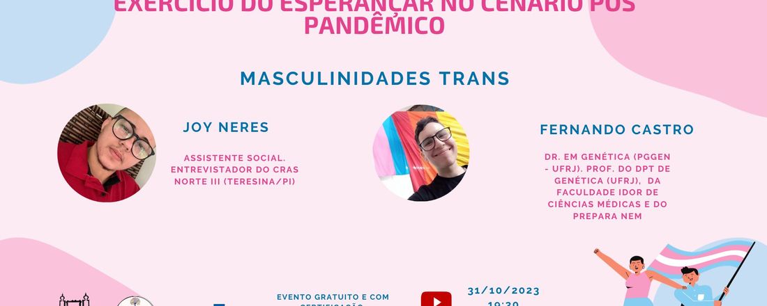 III Ciclo de Palestras e Debates: O exercício do esperançar no cenário pós pandêmico