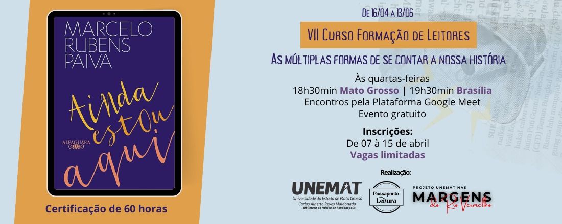 VII Curso Formação de Leitores: edição As múltiplas formas de se contar a nossa História