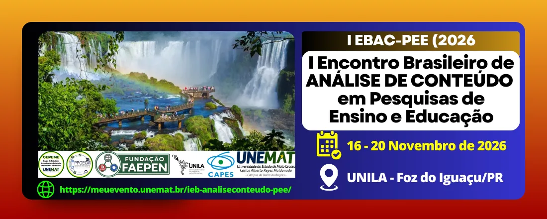 I Encontro Brasileiro de Análise de Conteúdo em Pesquisas de Ensino e Educação