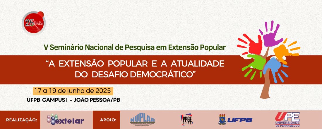 V Seminário Nacional de Pesquisa em Extensão Popular (SENAPOP)