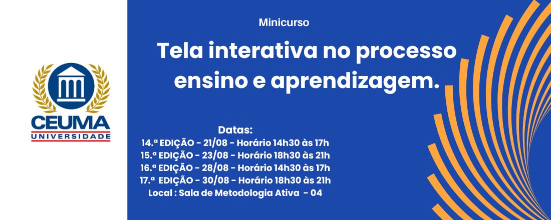 TREINAMENTO: TELA INTERATIVA NO PROCESSO ENSINO APRENDIZAGEM