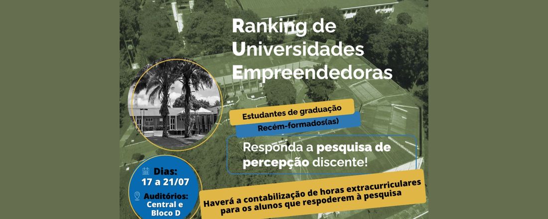 "Ranking de Universidades Empreendedoras - Pesquisa de percepção discente"