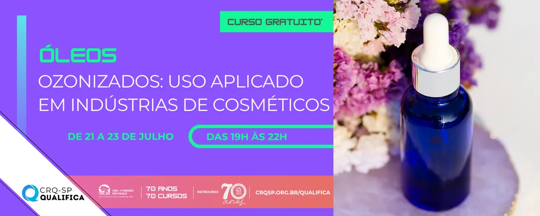 Curso Óleos Ozonizados: Uso Aplicado em Indústrias de Cosméticos