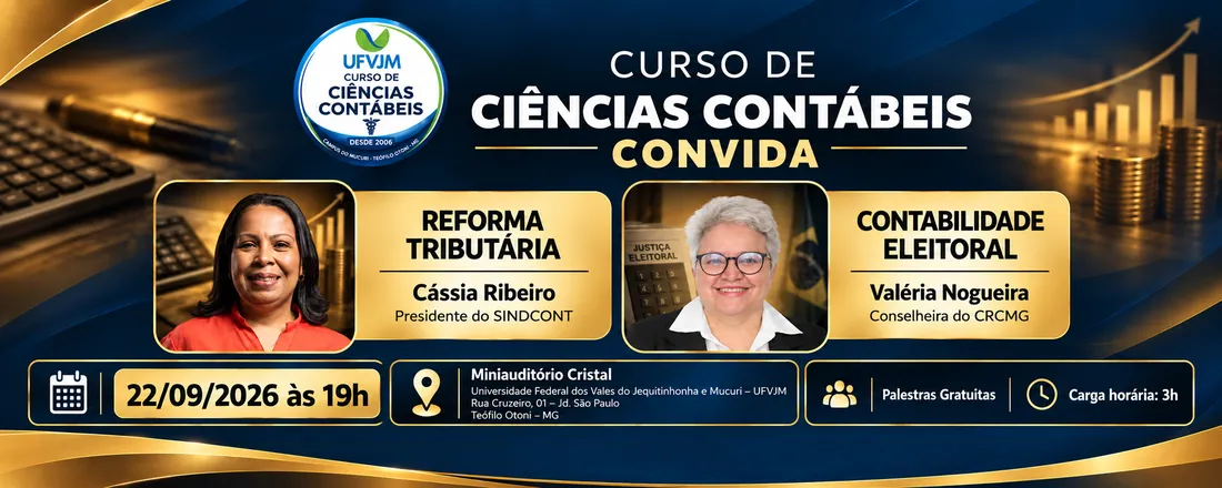 Palestras gratuitas: Reforma Tributária e Contabilidade Eleitoral