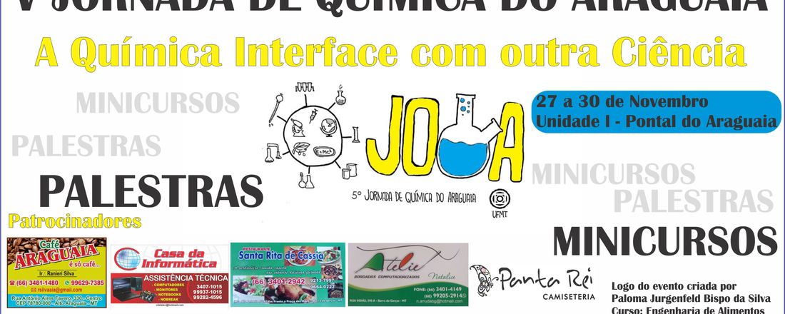 V Jornada de Química do Araguaia: "A QUÍMICA INTERFACE COM OUTRA CIÊNCIA"