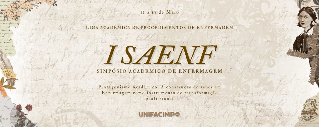 I SAENF - Simpósio Acadêmico de Enfermagem