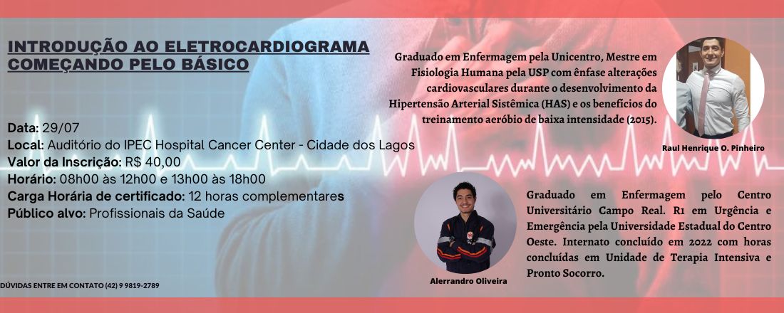 Curso Básico:  Introdução ao Eletrocardiograma