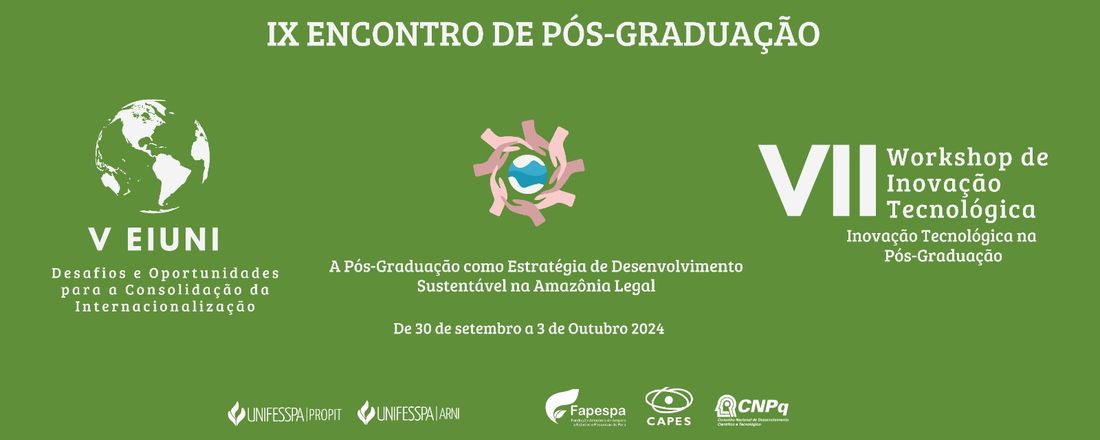 IX Encontro de Pós-graduação da Unifesspa, V Encontro de Internacionalização e VII Workshop de Inovação Tecnológica
