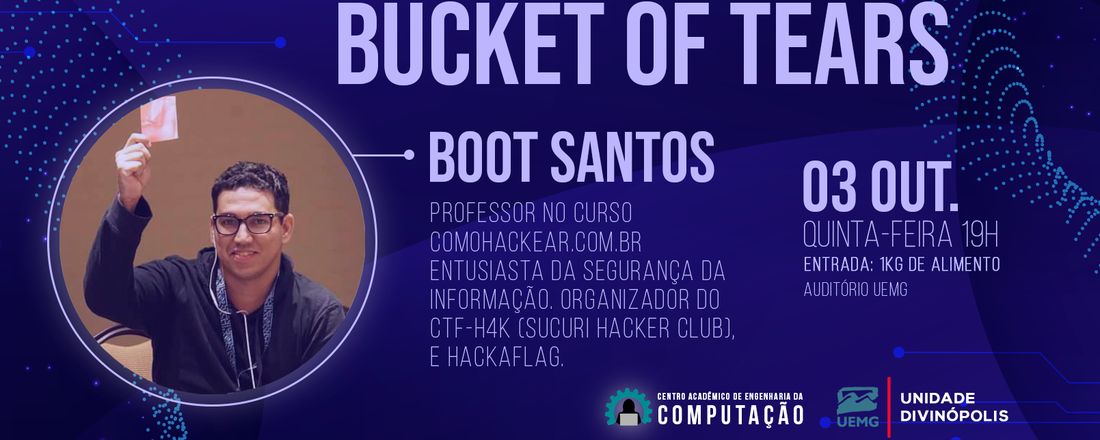 Palestra Bucket of Tears - Boot Santos