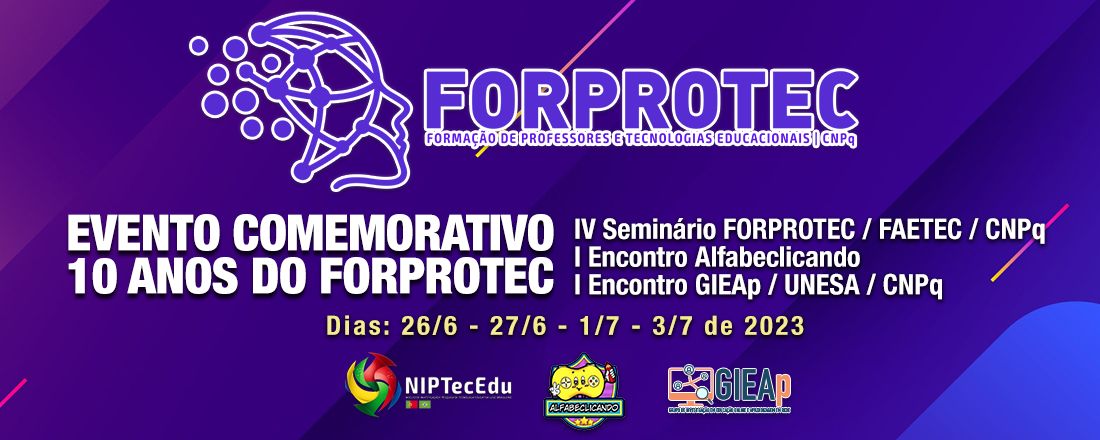 IV Seminário FORPROTEC/FAETEC/CNPq