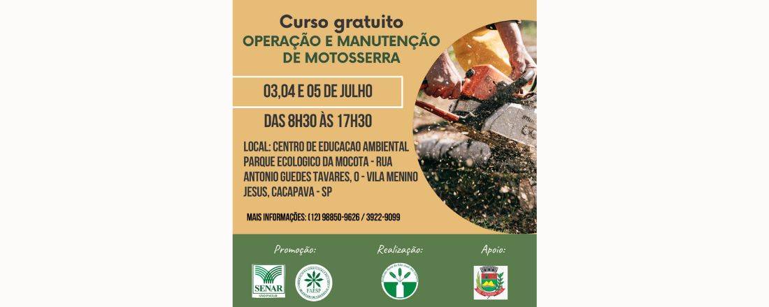 OPERAÇÃO E MANUTENÇÃO DE MOTOSSERRA