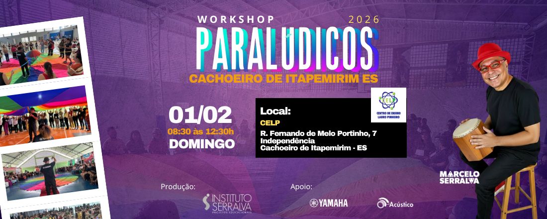 LUDIMÚSICA 2026 - PARALÚDICOS EM CACHOEIRO DE ITAPEMIRIM ES