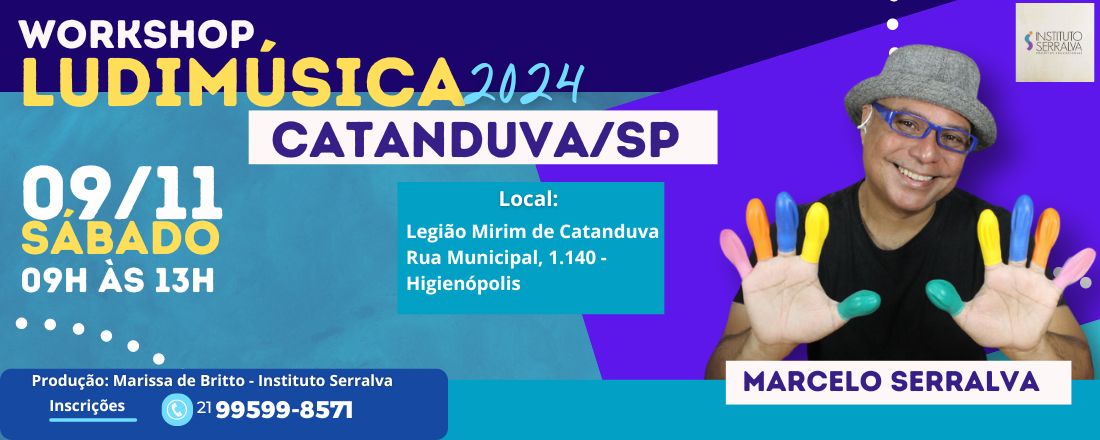 LUDIMÚSICA 2024 - Práticas Lúdicas e Inclusivas para Sala de Aula - CATANDUVA SP