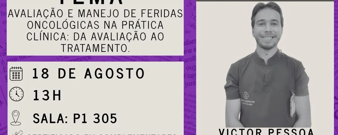 Avaliação e manejo de feridas oncológicas na prática clínica: da avaliação ao tratamento.