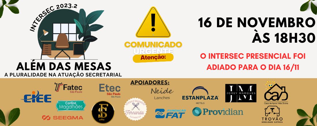 Intersec 2023.2 noturno - PRESENCIAL