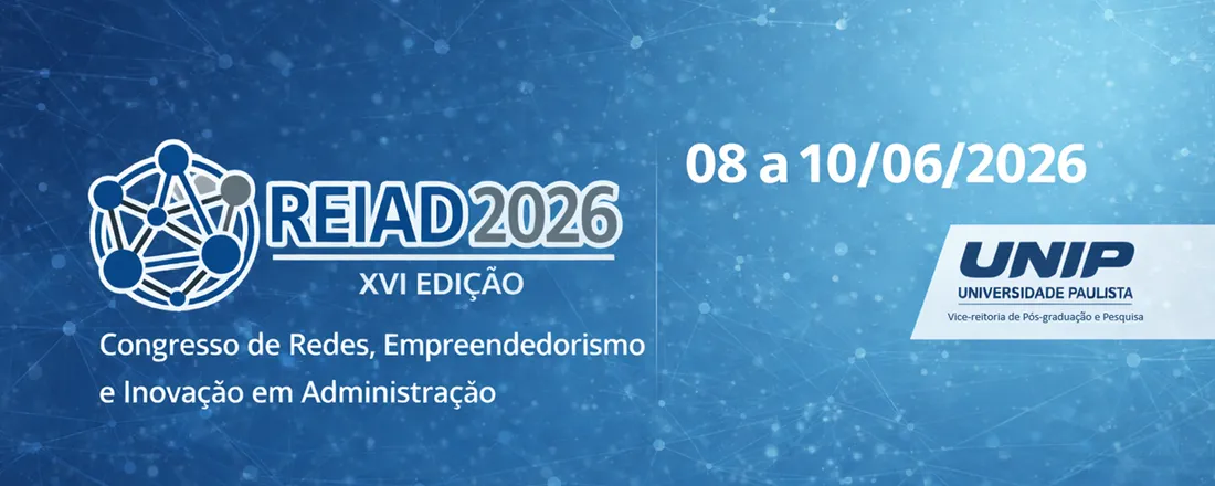 XVI REIAD 2026 - Congresso de Redes, Empreendedorismo e Inovação em Administração