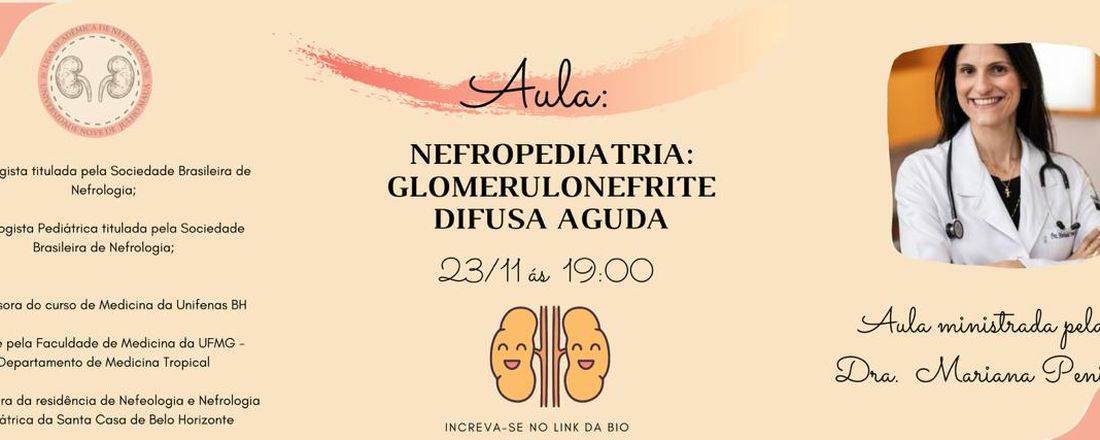 Nefropediatria: Glomerulonefrite Difusa Aguda