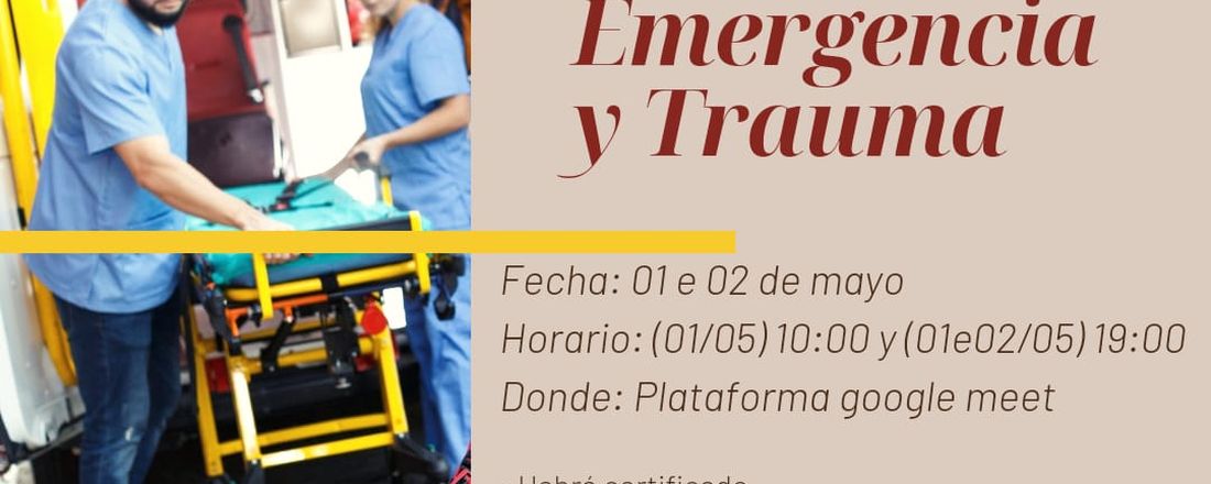 I JORNADA DE EMERGENCIA Y TRAUMA