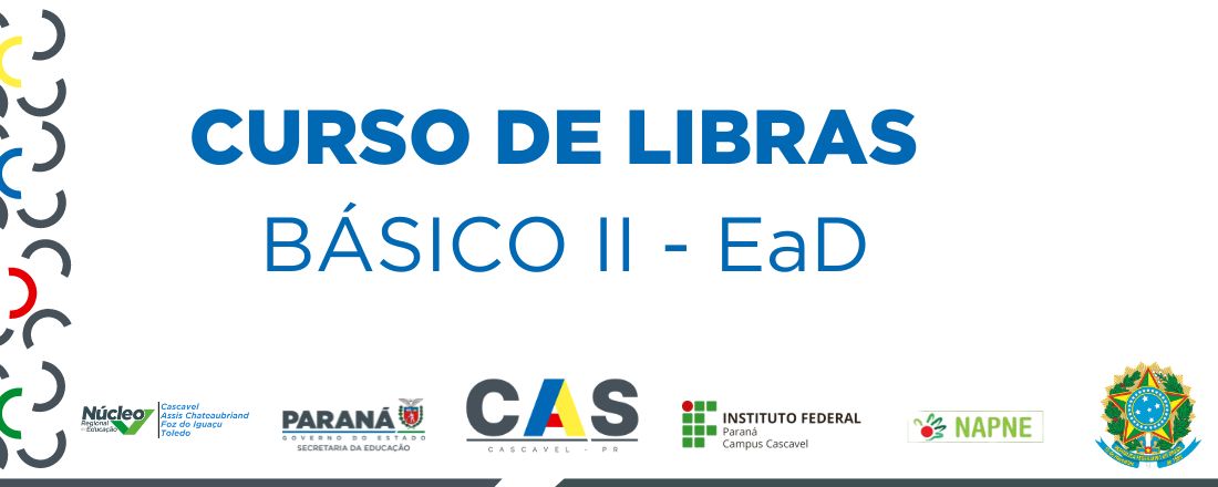 CURSO DE LIBRAS -  BÁSICO II EAD