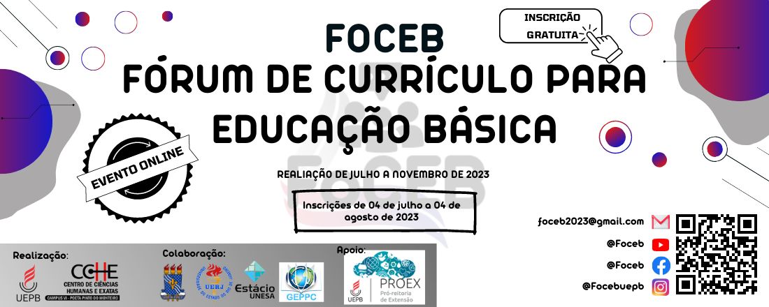 FÓRUM DE CURRÍCULO PARA EDUCAÇÃO BÁSICA