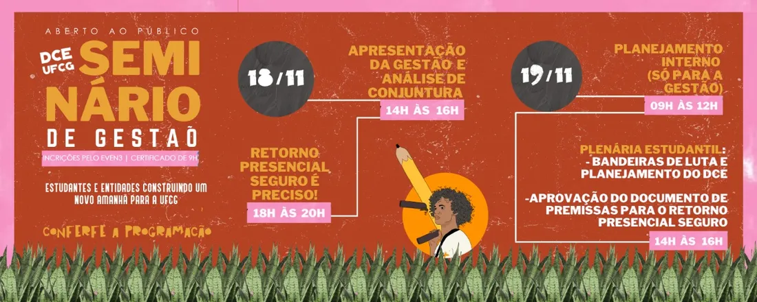 SEMINÁRIO DE GESTÃO - Estudantes e Entidades Construindo um Novo Amanhã Para a UFCG