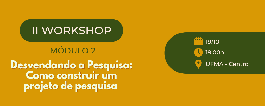 II WORKSHOP: DESVENDANDO A PESQUISA