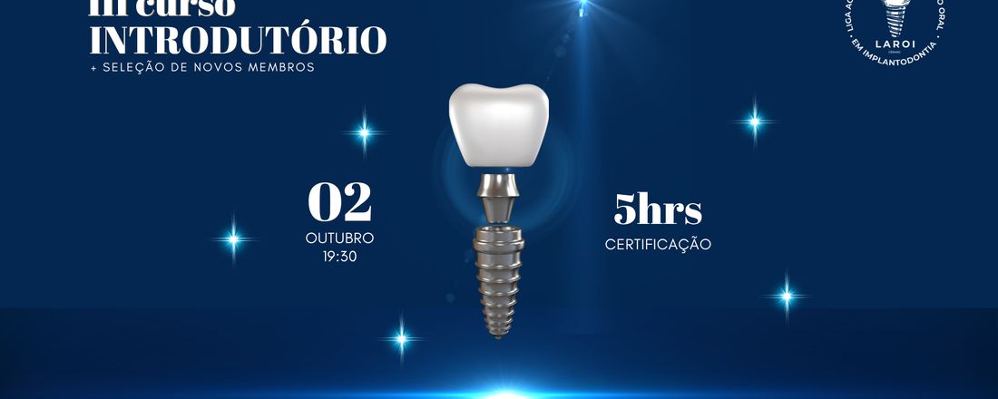 III Curso Introdutório LAROI