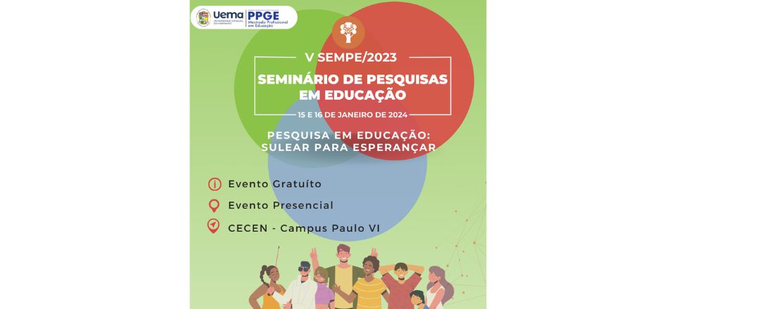 V Seminário de Pesquisas em Educação - Sulear para Esperançar