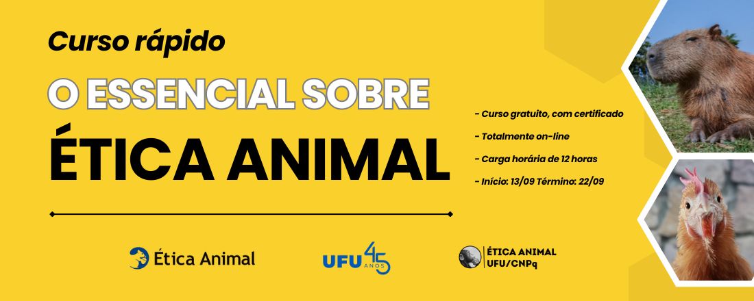 Curso "O essencial sobre Ética Animal"