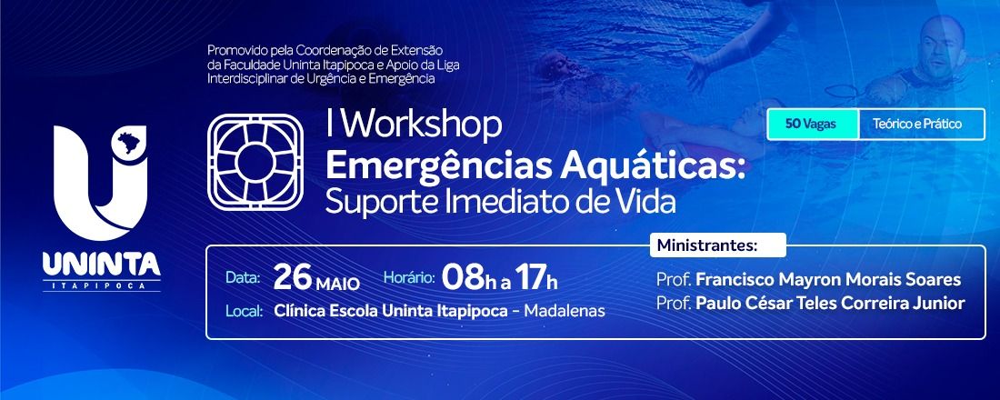 I Workshop em Emergência Aquáticas: Suporte Imediato de Vida