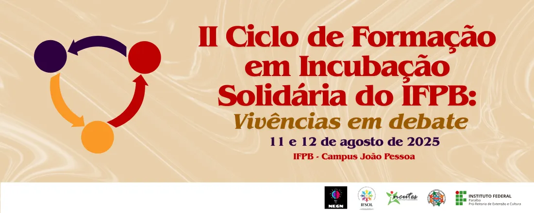 II Ciclo de Formação em Incubação Solidária do IFPB
