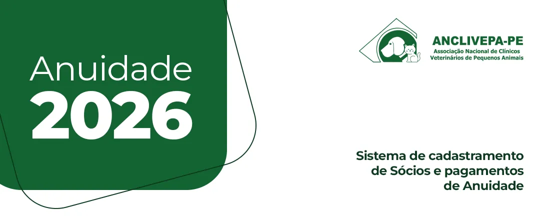 ANUIDADE 2026 | Anclivepa-PE