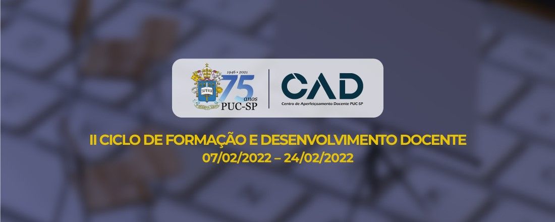 II Ciclo de Formação e Desenvolvimento Docente