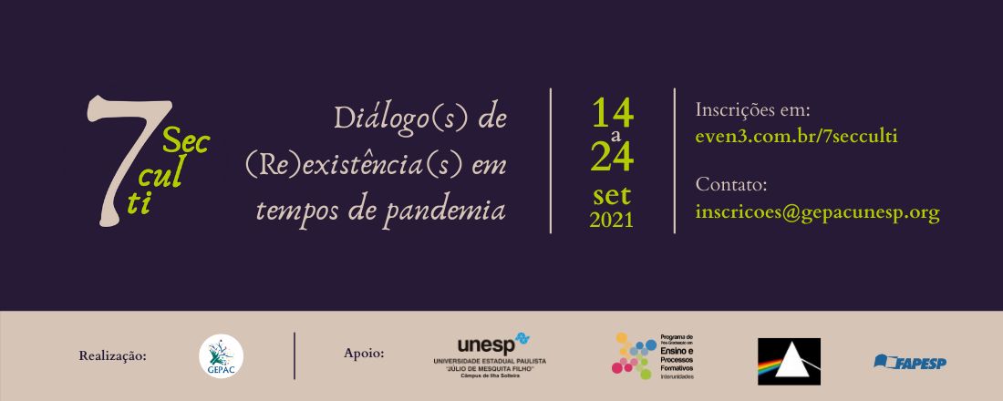 7° Seminário Sobre Currículo, Cultura e Identidade - Diálogos de (re)existência(s) em tempos de pandemia