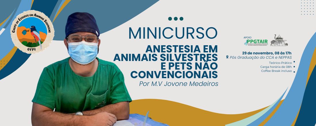 Curso: Anestesia de animais silvestres e pets não convencionais