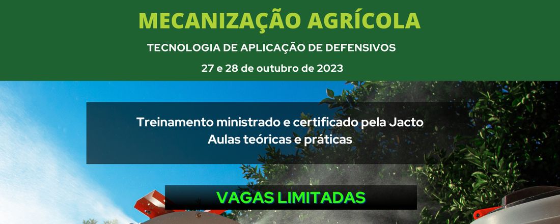 I Workshop de Mecanização Agrícola da Univasf