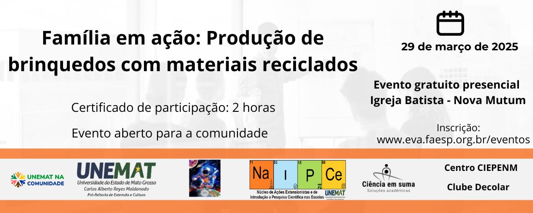 Família em ação: Produção de brinquedos com materiais reciclados