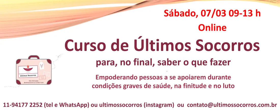 Curso de Últimos Socorros (Online, 07/03)