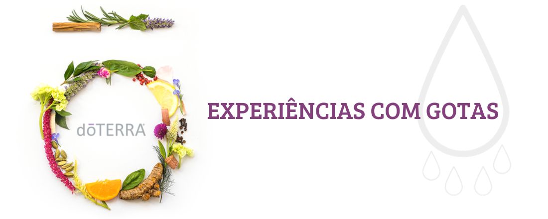 Experiências com gotas + Yoga