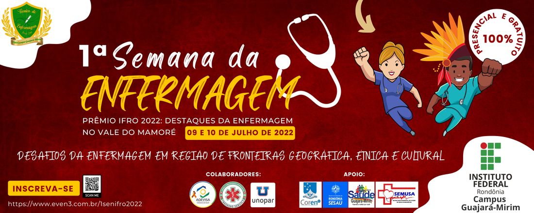 1ª Semana da Enfermagem & Prêmio IFRO 2022: Destaques da Enfermagem no Vale do Mamoré