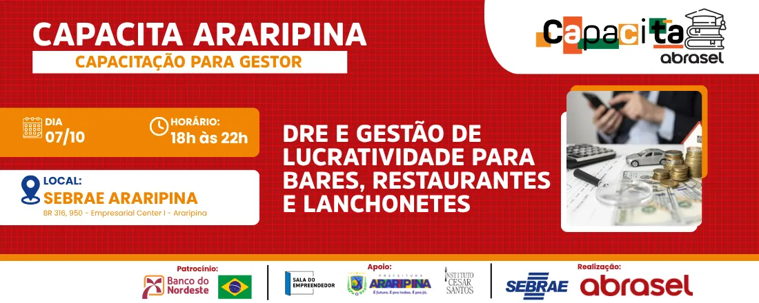DRE e Gestão de Lucratividade para Bares, Restaurantes e Lanchonetes — Araripina