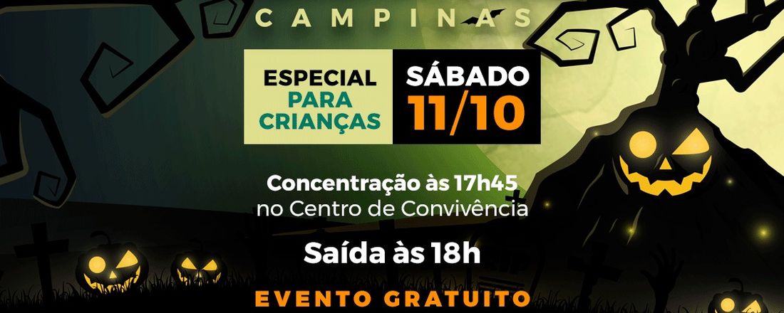 Campinas - 11/10 às 18: 00 - Caminhada Sobrenatural