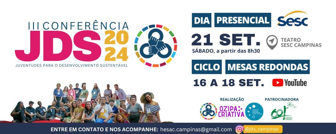 III Conferência Juventudes para o Desenvolvimento Sustentável