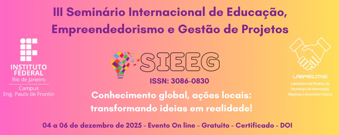 III Seminário Internacional de Educação, Empreendedorismo e Gestão de Projetos