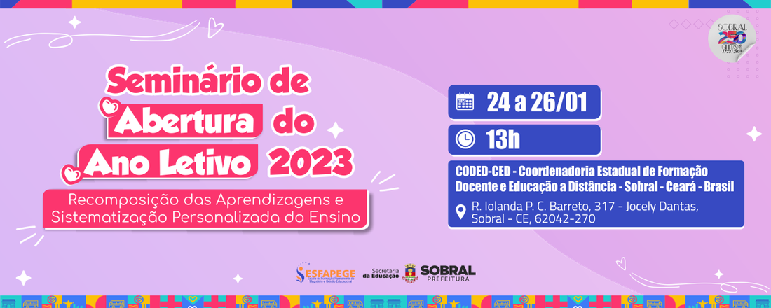 Seminário de Abertura do Ano Letivo 2023