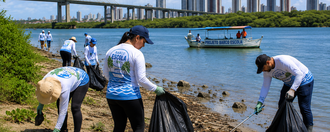 Ação de Limpeza do Estuário do Rio Potengi: Dia Mundial de Limpeza de Rios e Praias