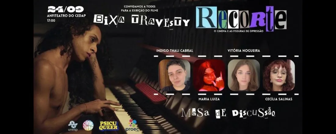 Exibição e debate do filme: Bixa Travesty